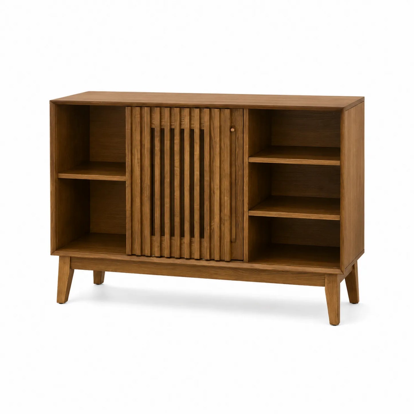 Sideboard aus Teakholz Braun mit Schiebetür
