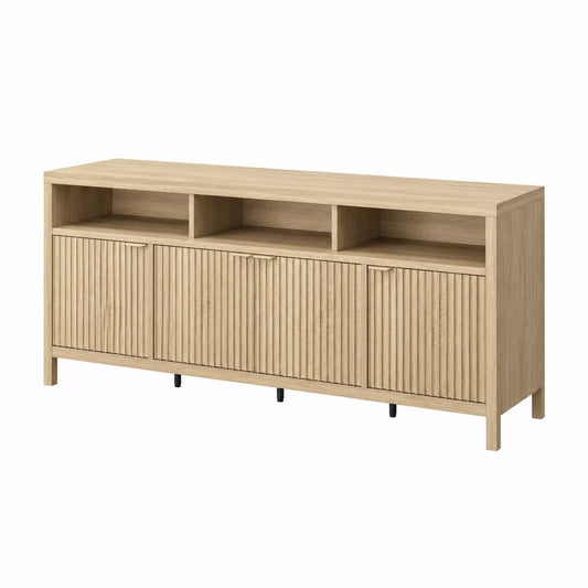 Sideboard Holz 4 Türen 3 Fächer 160x40x75 cm